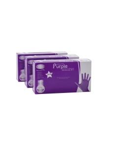 RO.IAL GUANTI MONOUSO IN NITRILE VIOLA NON TALCATI 100 PZ M