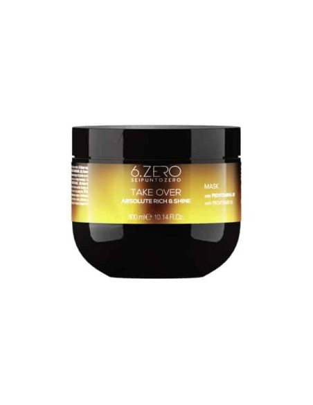 6.ZERO TAKE OVER ABSOLUTE RICH&SHINE MASCHERA CAPELLI SECCHI E OPACHI 300 ML