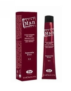 LISAP MAN CREMA COLORANTE PER CAPELLI SENZA AMMONIACA 0.18 SILVER LIGHT- ARGENTO CHIARO 60 ML
