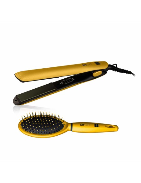 LABOR MYGIFT KIT PIASTRA PER CAPELLI PROFESSIONALE E SPAZZOLA SPICY GOLD