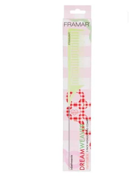 FRAMAR DREAMWEAVER COMB STRAWBERRY SET 3 PETTINI