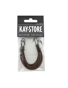 KEPRO ELASTICO CON DOPPIO GANCIO MARRONE 4 PZ