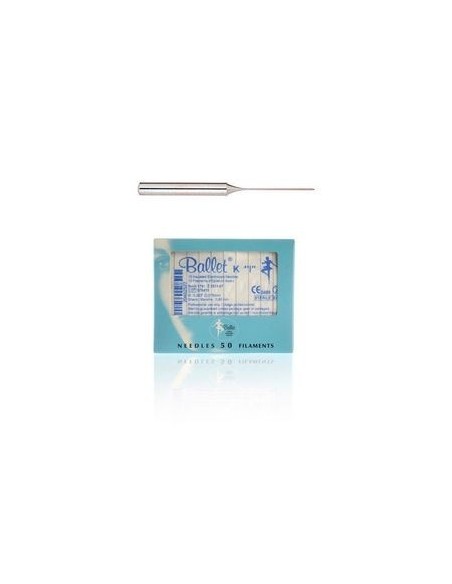 Aghi Ballet k3 inox isolati per elettroepilazione 0,075 mm 10 pz