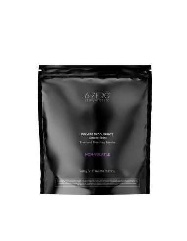 6.zero polvere decolorante a mano libera non volatile 450 gr