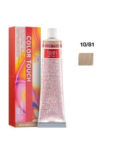 10/81 biondo platino perla cenere Wella color touch rich naturals senza ammoniaca 60ml
