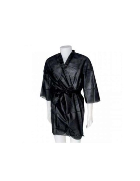 KIMONO NERO MONOUSO IN TNT CONF 10 PZ