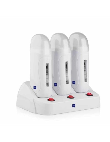 LABOR TRIOROLLER SET PROFESSIONALE TRE MANIPOLI SCALDACERA CON BASE