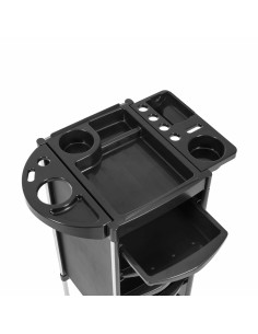 CARRELLO PORTA ATTREZZI PARRUCCHIERE E BARBIERE 4 CASSETTI 2